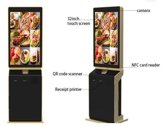 Restaurant interactive self service kiosk