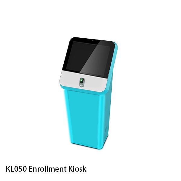 enrollment kiosk blue