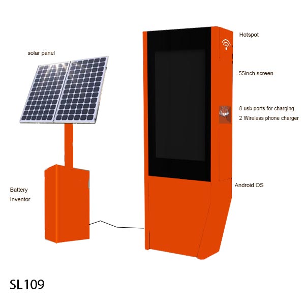 wifi kiosk with solar charge
