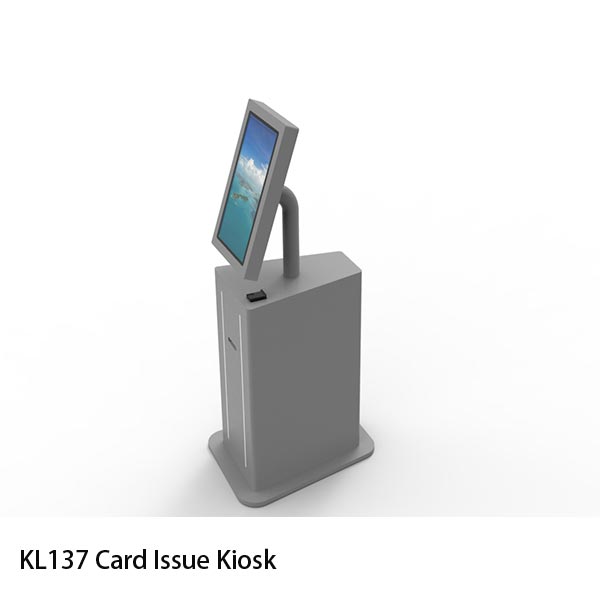 Instant Card Printing and Issuance Kiosk side