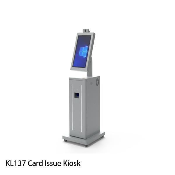 Instant Card Printing and Issuance Kiosk with camera