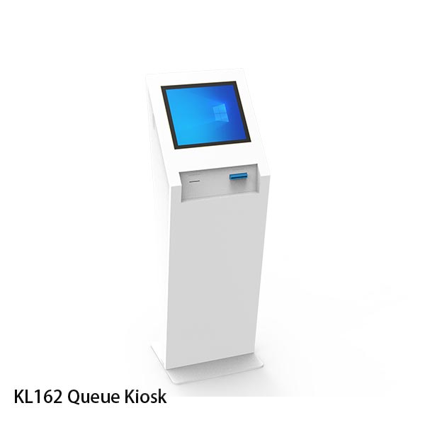 queue kiosk front