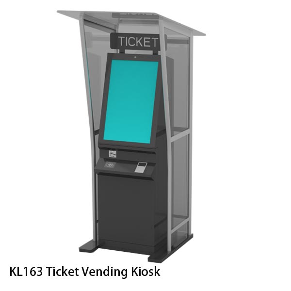 Outdoor ticket vending kiosk