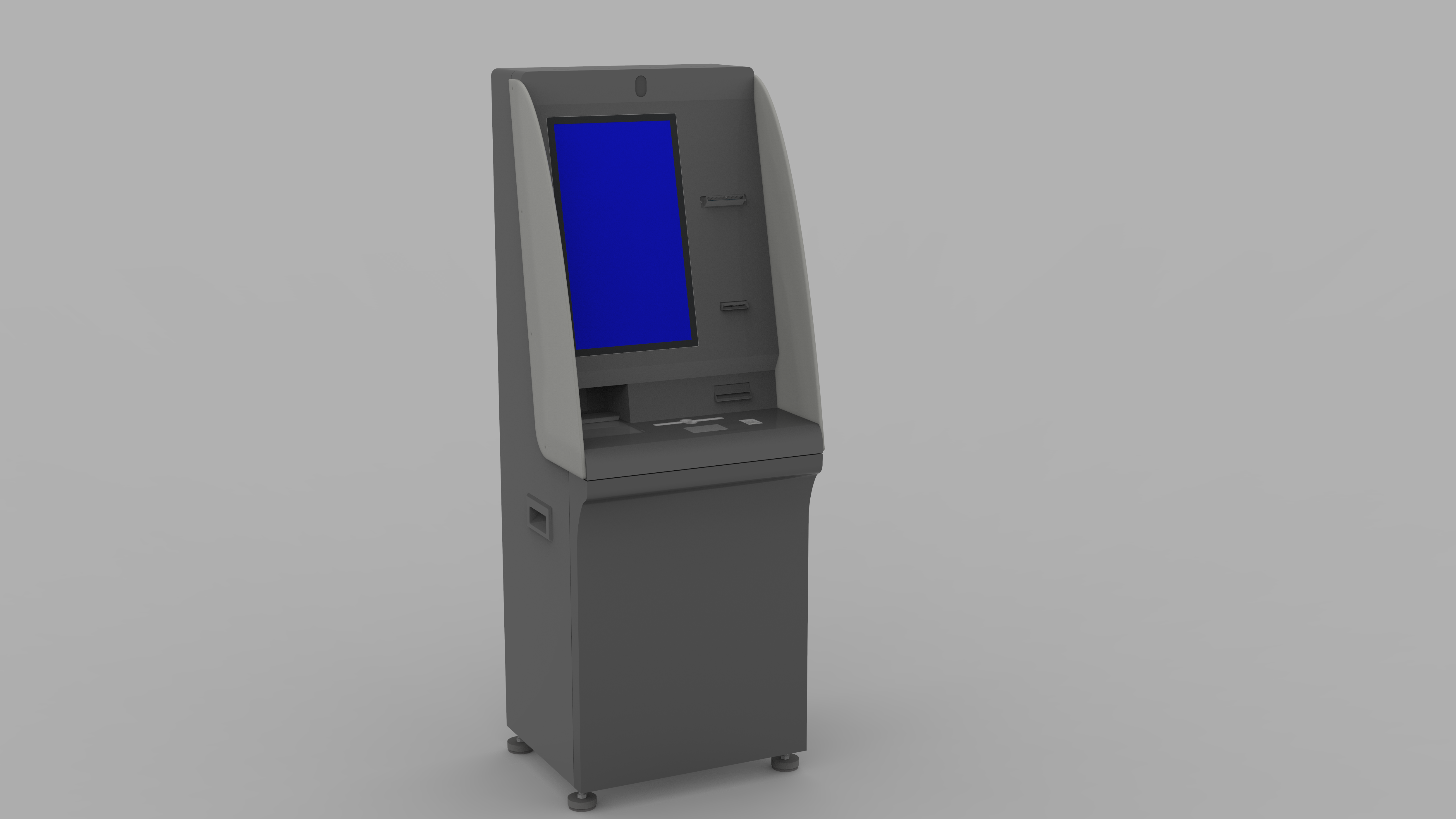 Teller Kiosk - clean finished form (front view)